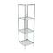 Organize It All Free Standing 4-Tier Glass Shelf Tower